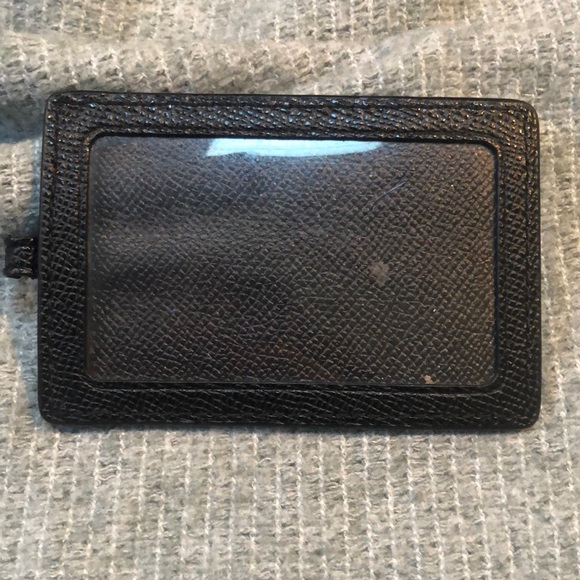 Coach Black Leather ID Lanyard - Picture 8 of 13